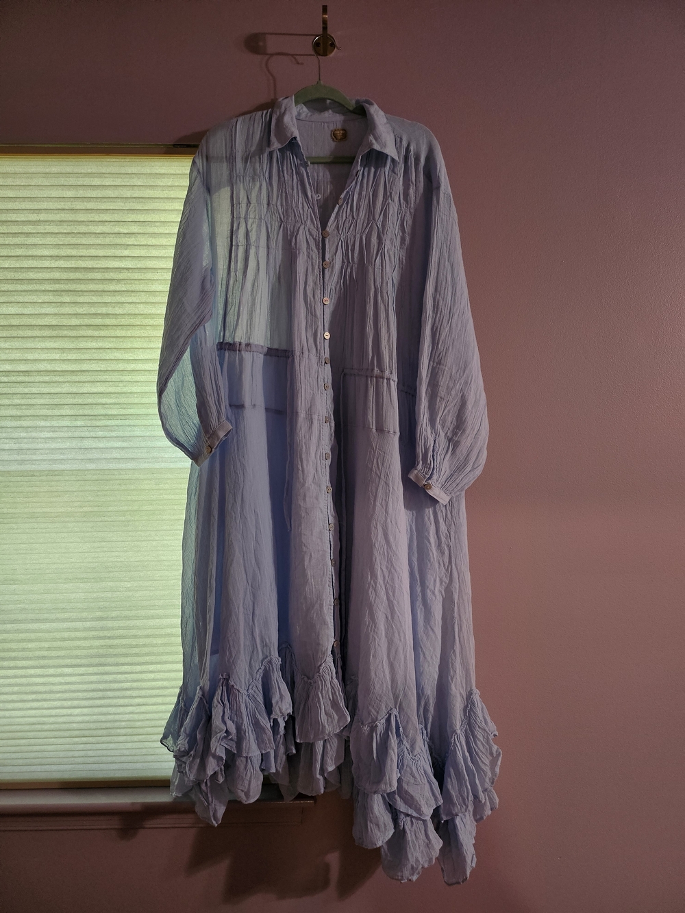 Free People Sea La Vie Midi Dress, Xs Nwt In Blue Snowflake - Picture 5 of 11
